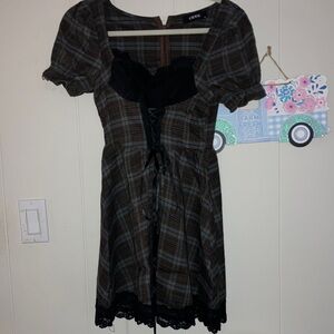 Adorable Plaid Cider mini dress